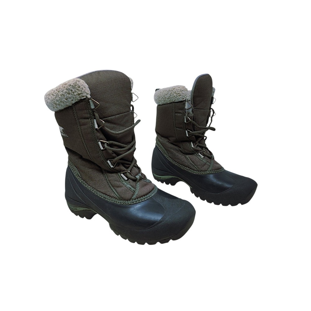 SOREL Snow Boots 7.5 Women Brown Cumberland Thinsulate Waterproof Rain Winter